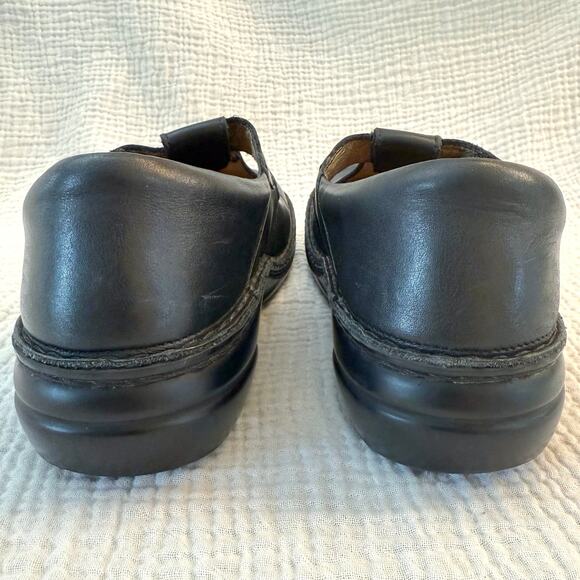 Finn Comfort Mary Jane Shoes Size 39 Black Leather Cut Out Buckle Germany - Picture 8 of 11